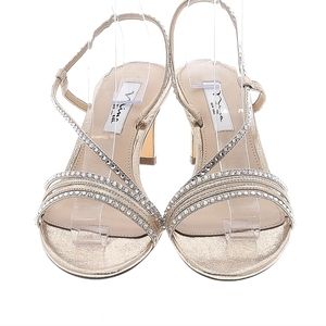 EUC Nina Gold Strappy Sandals